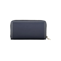 Tommy Hilfiger Chic Sustainable Blue Wallet with Secure Zip - Wallets