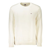 Tommy Hilfiger Chic White Crew Neck Cotton Sweater - Sweaters