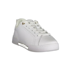 Tommy Hilfiger Chic White Lace-Up Sneakers with Contrast Detail - EU36/US6 - Sneakers