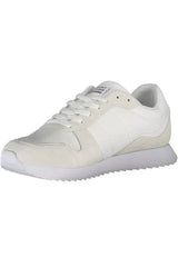 Tommy Hilfiger Eco-Conscious White Sneakers With Logo Accent - EU45/US12 - Sneakers
