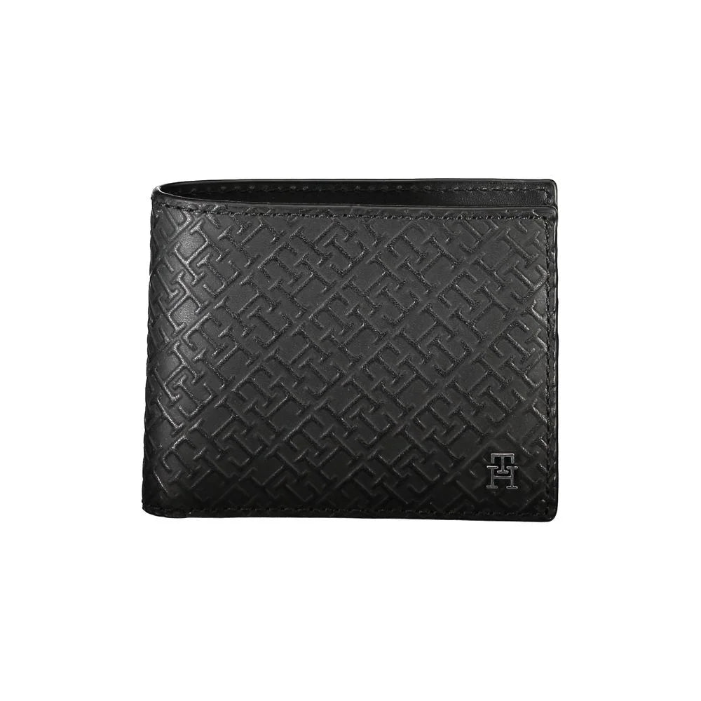 Tommy Hilfiger Elegant Leather Double Card Wallet with Contrast Details - Wallets