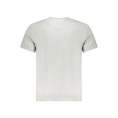 Tommy Hilfiger Gray Cotton Men T-Shirt