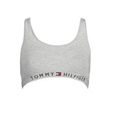 Tommy Hilfiger Gray Cotton Women Sports Bra - XS - Sports Bras