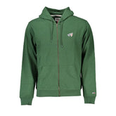 Tommy Hilfiger Green Cotton Men Sweater with Hood - S