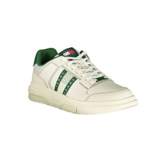 Tommy Hilfiger Green Leather Men Sneaker - Sneakers