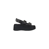 Tommy Hilfiger Jeans Black Leather Sandal