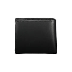 Tommy Hilfiger Sleek Black Leather Wallet for the Modern Man - Wallets