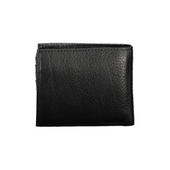 Tommy Hilfiger Sleek Black Leather Wallet with Ample Storage - Wallets