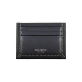 Tommy Hilfiger Sleek Blue Leather Card Holder with Contrast Detail - Card Cases
