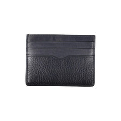Tommy Hilfiger Sleek Blue Leather Card Holder with Contrast Details - Card Cases
