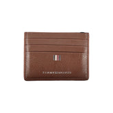 Tommy Hilfiger Sleek Leather Card Holder with Contrast Detailing - Card Cases