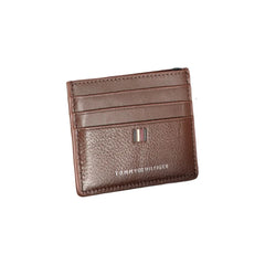 Tommy Hilfiger Sleek Leather Card Holder with Contrast Detailing - Card Cases