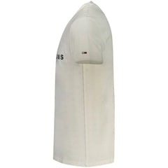 Tommy Hilfiger White Cotton Men T-Shirt - T-Shirts