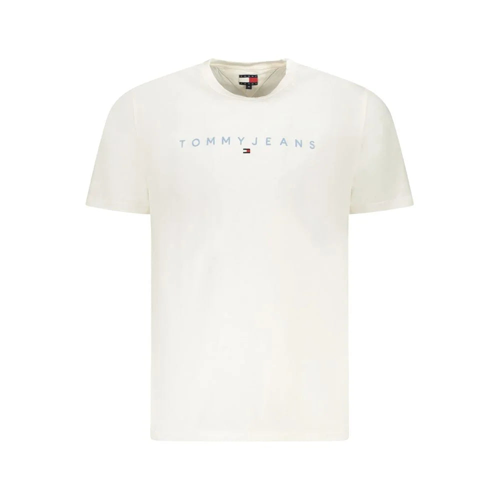Tommy Hilfiger White Cotton Men T-Shirt - T-Shirts