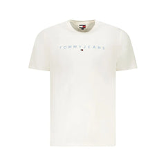 Tommy Hilfiger White Cotton Men T-Shirt - T-Shirts