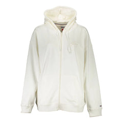 Tommy Hilfiger White Cotton Women’s Hoodie - L - Hoodies
