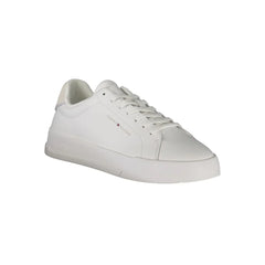 Tommy Hilfiger White Leather Men Sneaker - Sneakers