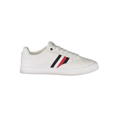Tommy Hilfiger White Leather Men Sneaker - Sneakers