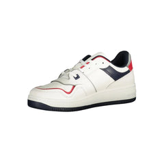 Tommy Hilfiger White Leather Men Sneaker - Sneakers