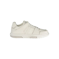 Tommy Hilfiger White Leather Men Sneaker - Sneakers