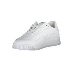 Tommy Hilfiger White Leather Men Sneaker - Sneakers
