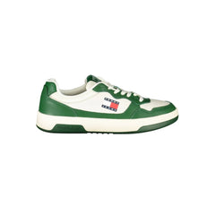 Tommy Hilfiger White Leather Men Sneaker - Sneakers