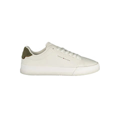 Tommy Hilfiger White Leather Men Sneaker - Sneakers