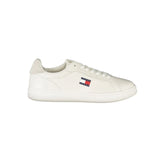 Tommy Hilfiger White Leather Men Sneaker - Sneakers