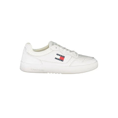 Tommy Hilfiger White Leather Mens Sneaker - Sneakers