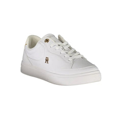 Tommy Hilfiger White Leather Women Sneaker - EU40/US10 - Sneakers