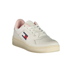 Tommy Hilfiger White Leather Women Sneaker - Sneakers