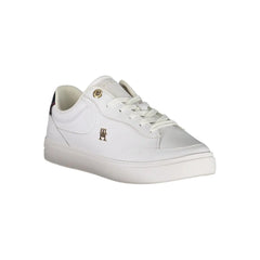 Tommy Hilfiger White Leather Women Sneaker - Sneakers