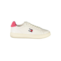 Tommy Hilfiger White Leather Women Sneaker - Sneakers
