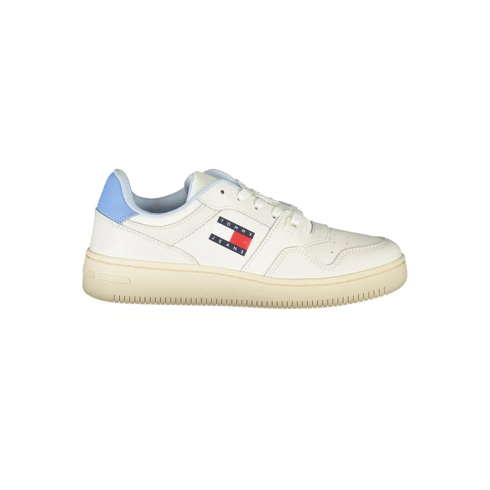 Tommy Hilfiger White Leather Women Sneaker - Sneakers