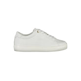 Tommy Hilfiger White Leather Women Sneaker - Sneakers