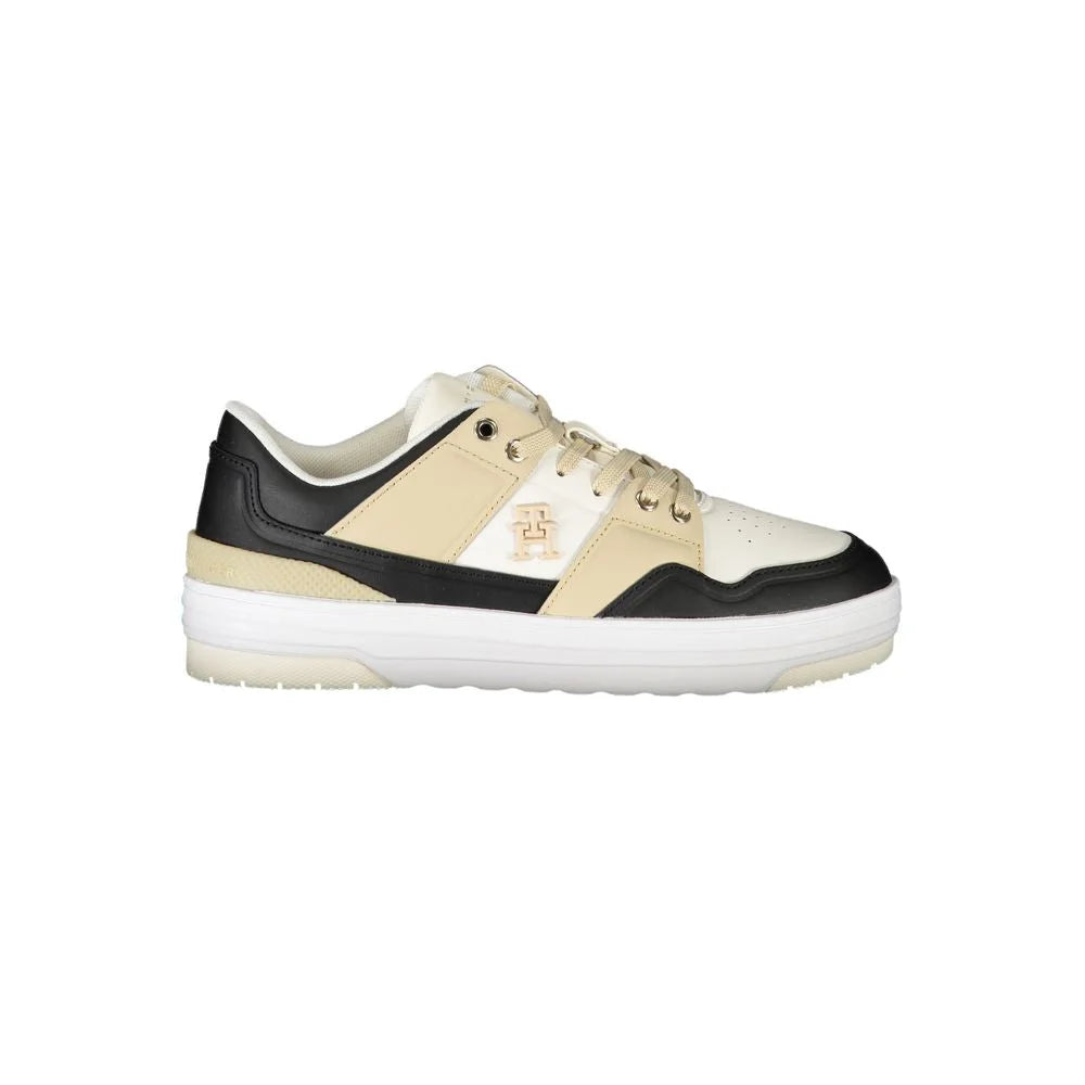 Tommy Hilfiger White Leather Women Sneaker - Sneakers
