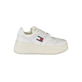 Tommy Hilfiger White Leather Women Sneaker - Sneakers