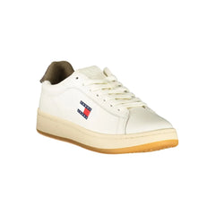 Tommy Hilfiger White Leather Women Sneaker - Sneakers
