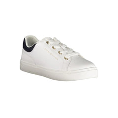 Tommy Hilfiger White Leather Women Sneaker - Sneakers