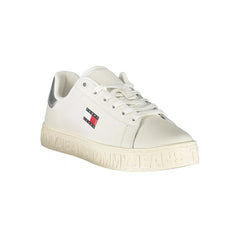 Tommy Hilfiger White Leather Women Sneaker - Sneakers