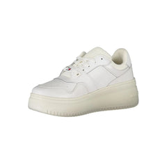 Tommy Hilfiger White Leather Women Sneaker - Sneakers