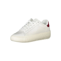 Tommy Hilfiger White Leather Women Sneaker - Sneakers