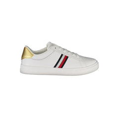 Tommy Hilfiger White Leather Women Sneaker - Sneakers
