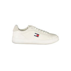 Tommy Hilfiger White Leather Women Sneaker - Sneakers