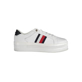 Tommy Hilfiger White Polyester Sneaker - EU41/US11 - Sneakers