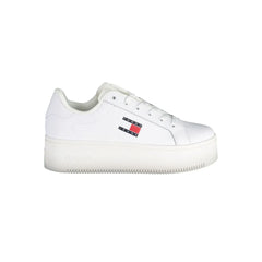 Tommy Hilfiger White Polyester Sneaker - EU41/US11 - Sneakers