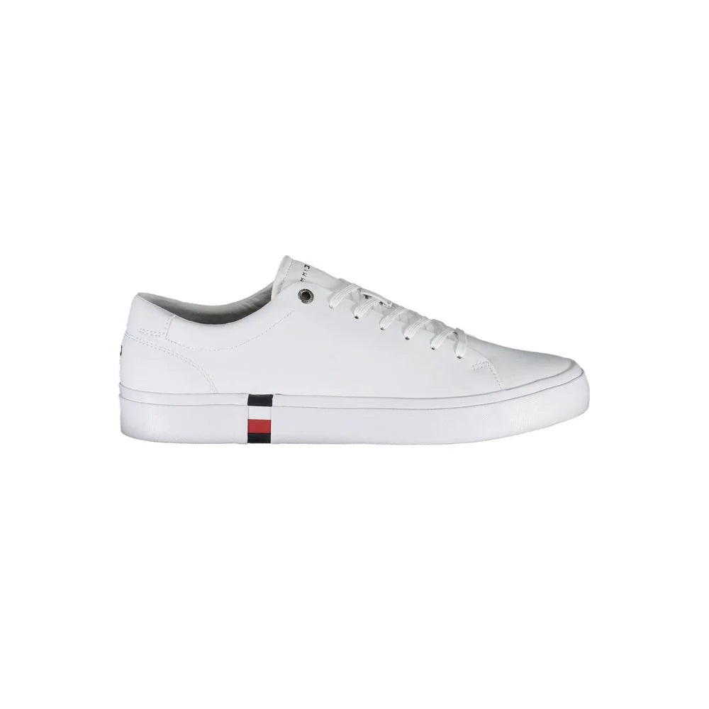Tommy Hilfiger White Polyester Sneaker - EU44/US11 - Sneakers