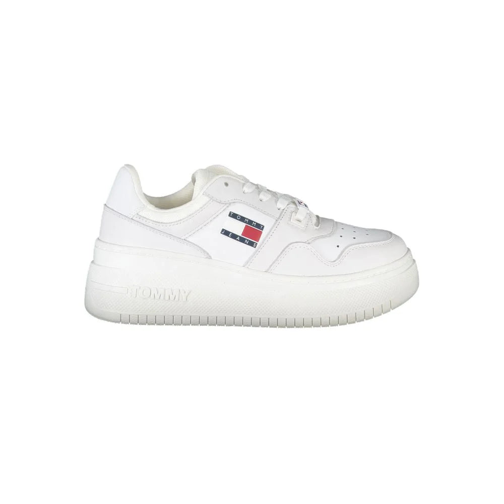 Tommy Hilfiger White Polyester Sneaker - Sneakers