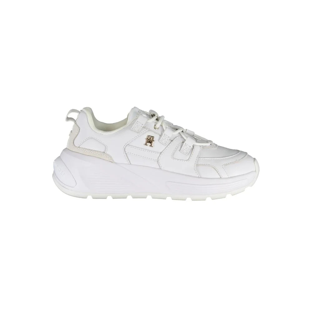 Tommy Hilfiger White Polyester Sneaker - Sneakers