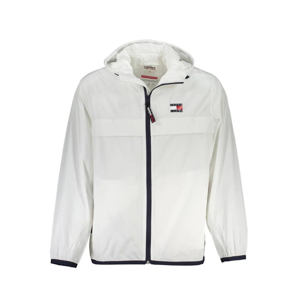 Tommy Hilfiger White Recycled Nylon Men Jacket - Sport Jackets